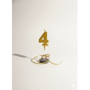 Золоті святкові свічки-цифри — стиль, який прикрашає кожне свято