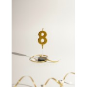 Золоті святкові свічки-цифри — стиль, який прикрашає кожне свято