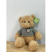 Ведмедик у светрі (35 см) сірий